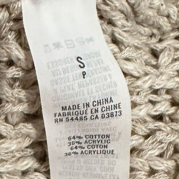 Aerie Chunky Knit Scoop Neck Sweater Tank Top size Small Petite - Picture 4 of 6